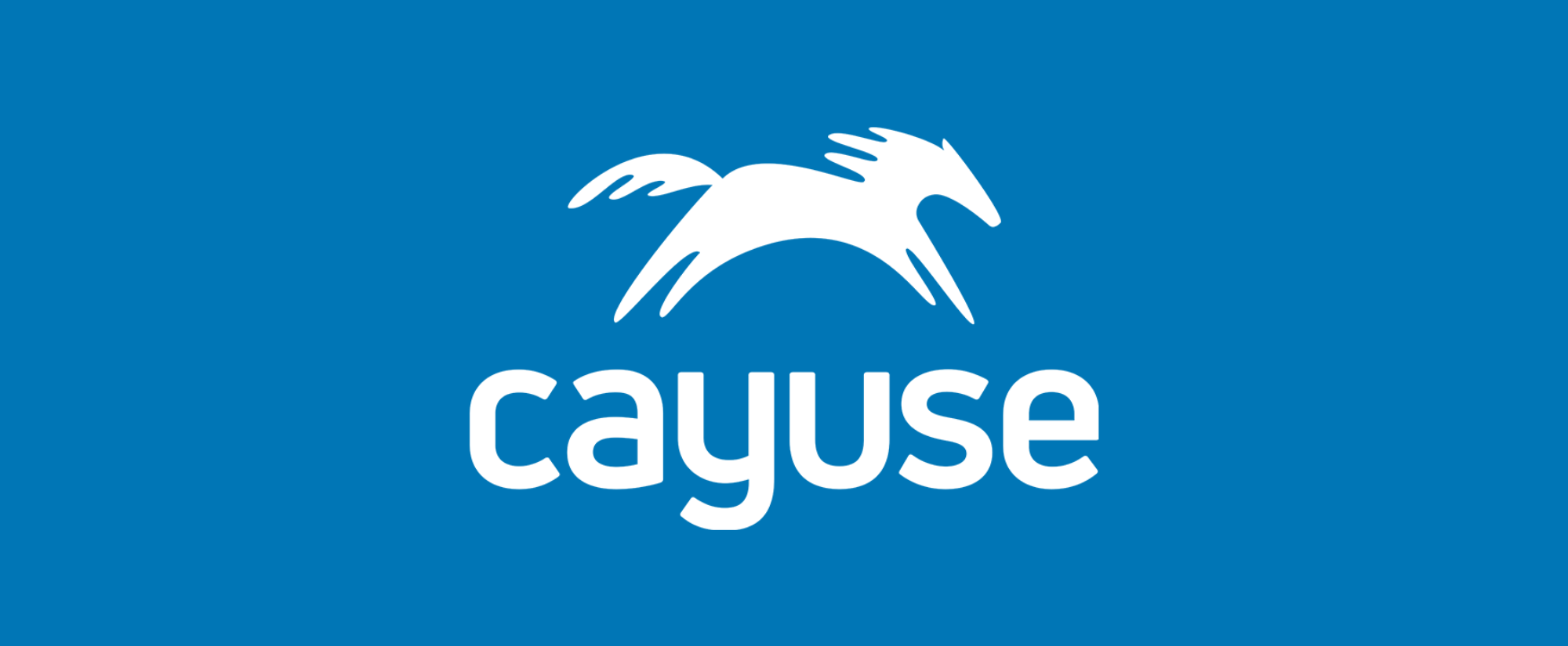 A banner consisting of Cayuse logo